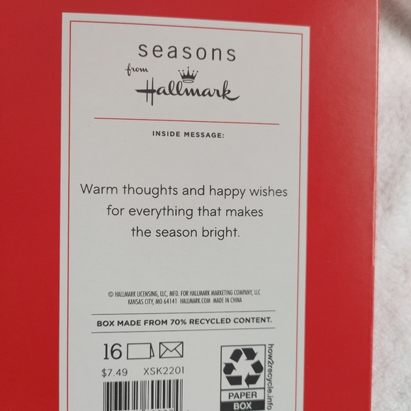 Hallmark Winter Wishes w Snowman cards NWT 16 count - Picture 2 of 5